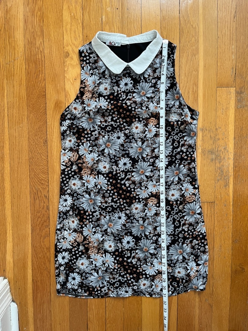 WalG London Daisy Floral Sheer Collared Mini Dress Fully Lined XS - Picture 13 of 13